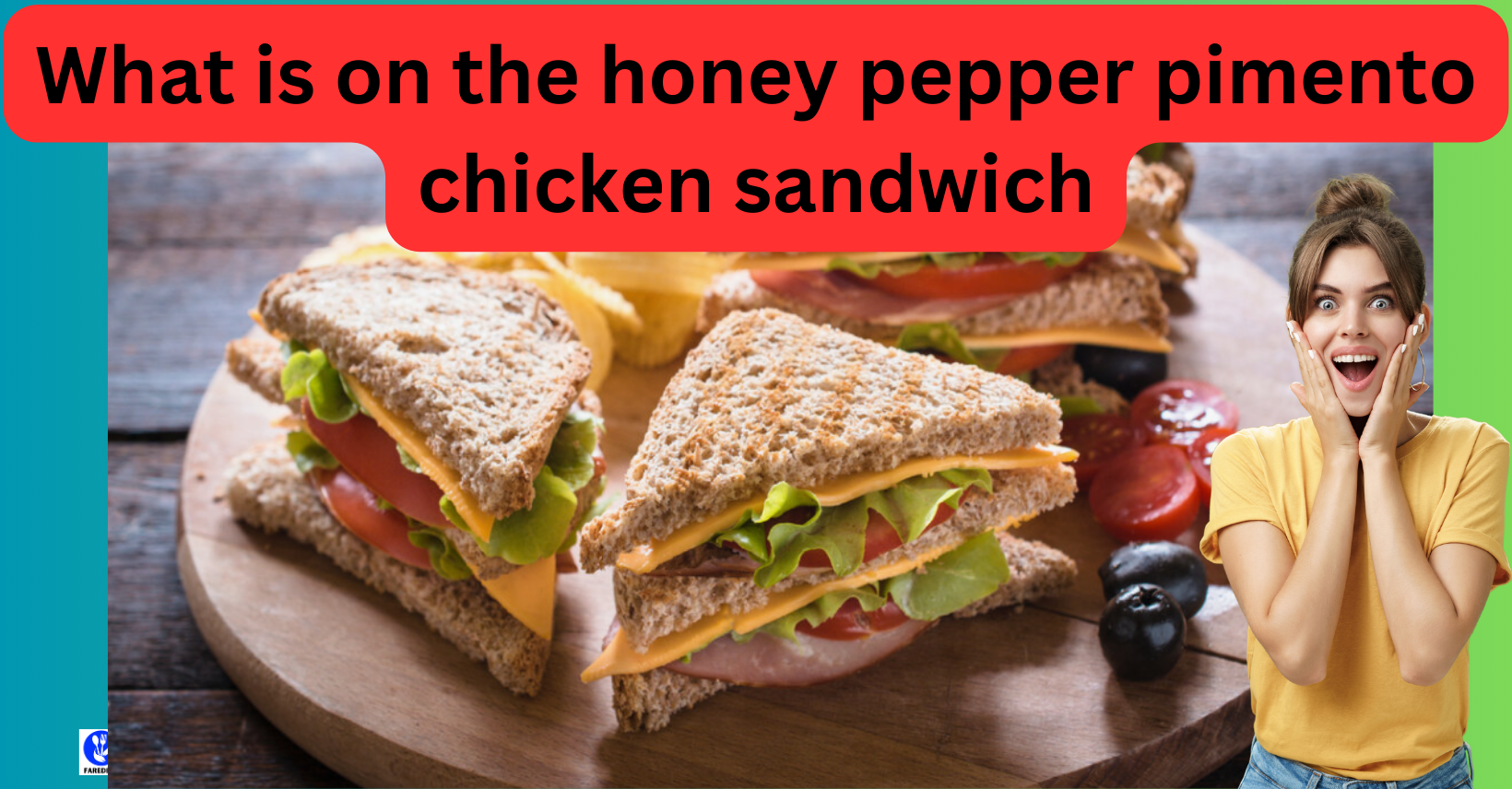 What is on the honey pepper pimento chicken sandwich