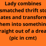 Lady Glues 4 Vintage Floral Teacups and Attaches to a Tall Wooden Broom Handle – Everyone Is Copying This Backyard Idea